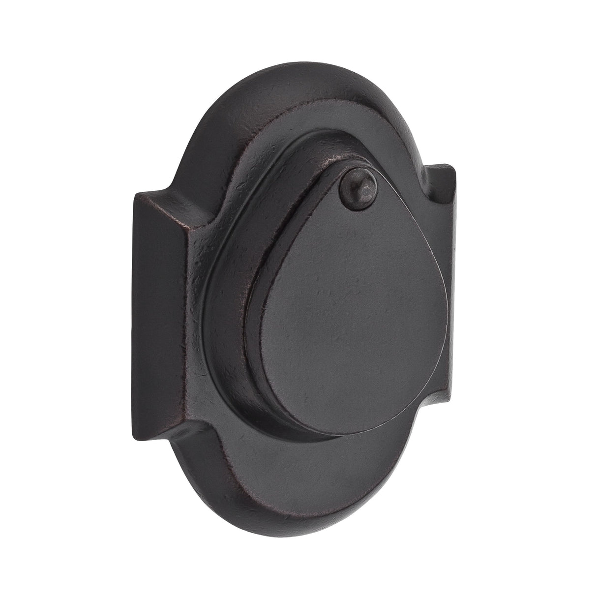 Baldwin Reserve SCRAD481S Single Cylinder Rustic Arch Deadbolt with 6AL Latch; Dual Strike; and SmartKey Dark Bronze Finish