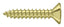 Deltana SCWB1010U3 Wood Screw; SB; #10 x 1"; Bright Brass Finish