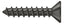 Deltana SCWS1010U10B Wood Screw; ST; #10 x 1"; Oil Rubbed Bronze Finish