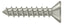Deltana SCWS1010U15 Wood Screw; ST; #10 x 1"; Satin Nickel Finish