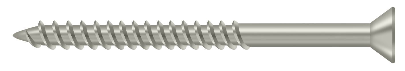 Deltana SCWS1025U15 Wood Screw; ST; #10 x 2-1/2"; Satin Nickel Finish Main image