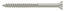 Deltana SCWS1025U15 Wood Screw; ST; #10 x 2-1/2"; Satin Nickel Finish