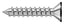 Deltana SCWS12125U1B Wood Screw; ST; #12 x 1-1/4"; Flat Black Finish