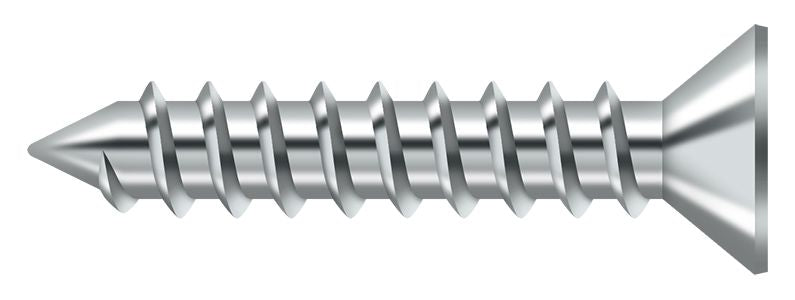 Deltana SCWS12125U26 Wood Screw; ST; #12 x 1-1/4"; Bright Chrome Finish Main image