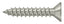 Deltana SCWS910U15 Wood Screw; Steel; #9 x 1"; Satin Nickel Finish
