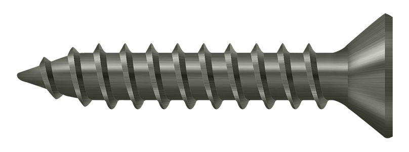 Deltana SCWS910U15A Wood Screw; Steel; #9 x 1"; Antique Nickel Finish Main image