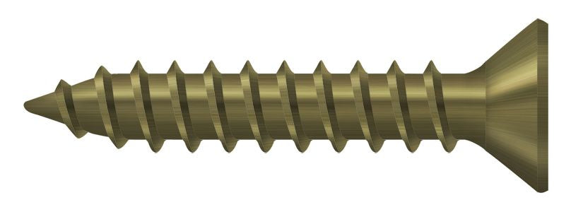 Deltana SCWS910U5 Wood Screw; Steel; #9 x 1"; Antique Brass Finish Main image