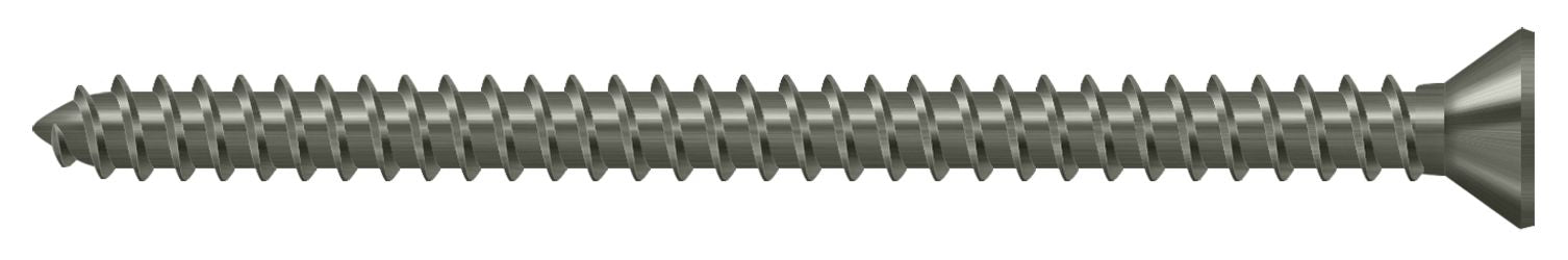 Deltana SCWS925U15A Wood Screw; Steel; #9 x 2-1/2"; Antique Nickel Finish Main image