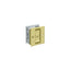 Deltana SDL25U3/26 Pocket Lock; 2-1/2" x 2-3/4" Privacy; Bright Brass By Bright Chrome Finish