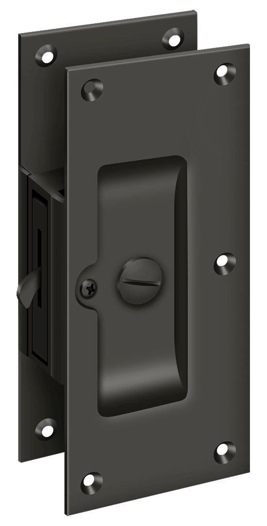 Deltana SDL60U10B Decorative Pocket Lock 6"; Privacy; Oil Rubbed Bronze Finish Main image