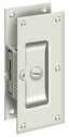 Deltana SDL60U14 Decorative Pocket Lock 6"; Privacy; Bright Nickel Finish