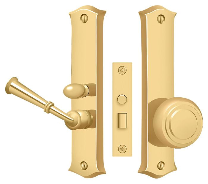 Deltana SDL688CR003 Storm Door Latch; Classic; Mortise Lock; Lifetime Brass Finish Main image