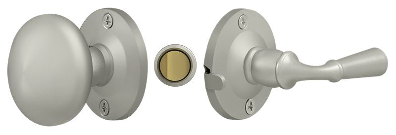 Deltana SDL980U15 Storm Door Latch; Round; Tubular Lock; Satin Nickel Finish Main image