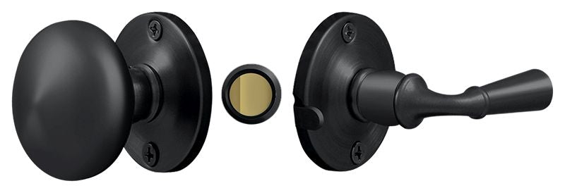 Deltana SDL980U19 Storm Door Latch; Round; Tubular Lock; Black Finish Main image