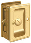Deltana SDLA325CR003 Heavy Duty Pocket Lock; Adjustable; 3-1/4" x 2 1/4" Privacy; Lifetime Brass Finish