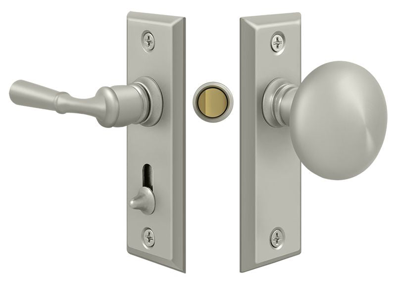 Deltana SDLS480U15 Storm Door Latch; Rectangular; Tubular Lock; Satin Nickel Finish Main image