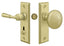 Deltana SDLS480U3 Storm Door Latch; Rectangular; Tubular Lock; Bright Brass Finish