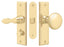Deltana SDML334CR003 Storm Door Latch; Square; Mortise Lock; Lifetime Brass Finish