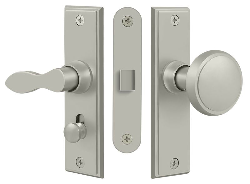 Deltana SDML334U15 Storm Door Latch; Square; Mortise Lock; Satin Nickel Finish Main image