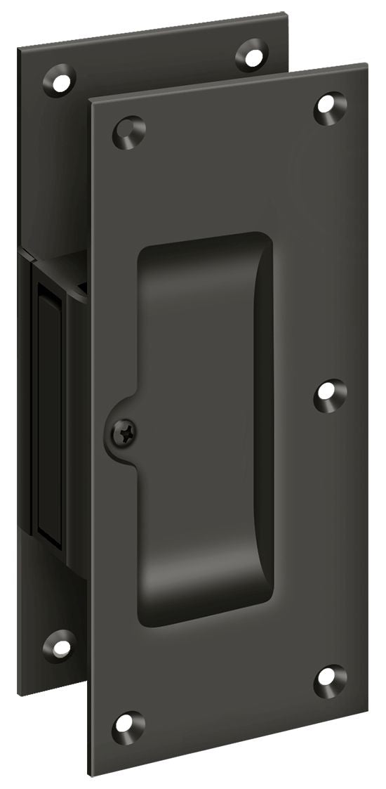 Deltana SDP60U10B Decorative pocket Lock 6"; Passage; Oil Rubbed Bronze Finish Main image