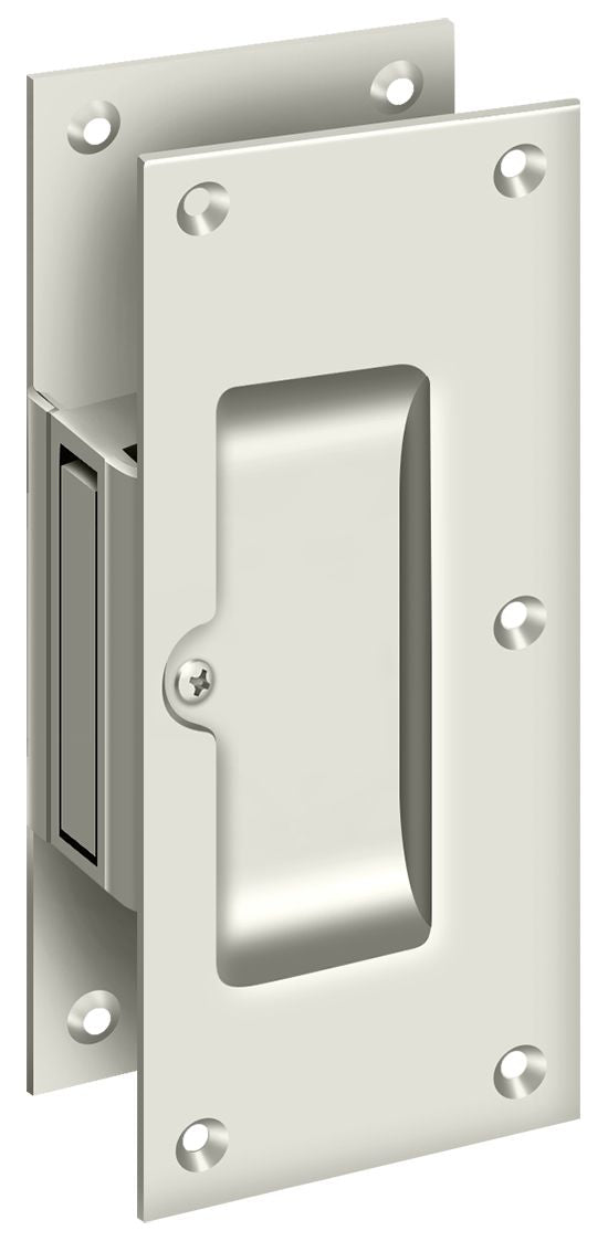 Deltana SDP60U14 Decorative pocket Lock 6"; Passage; Bright Nickel Finish Main image