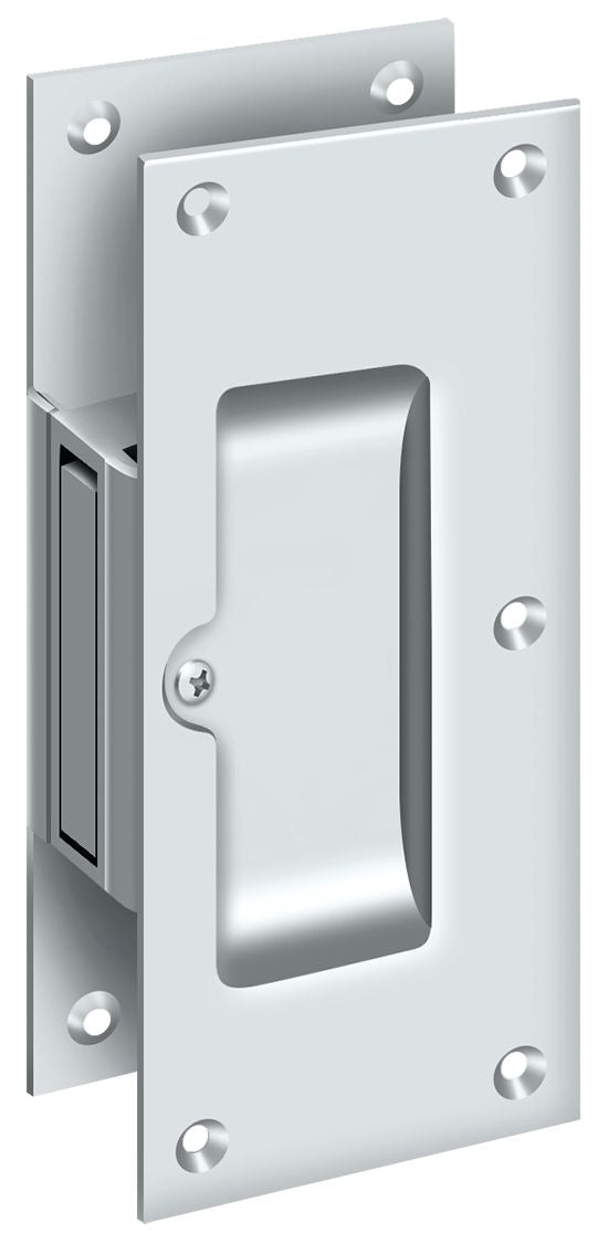 Deltana SDP60U26 Decorative pocket Lock 6"; Passage; Bright Chrome Finish Main image
