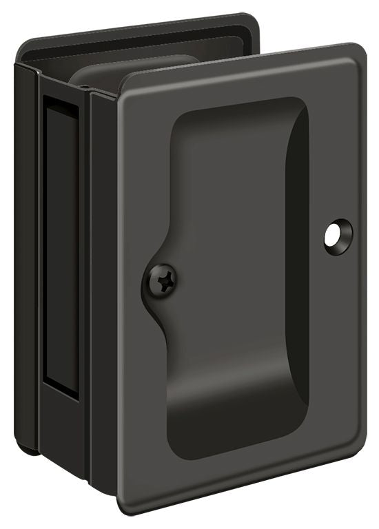 Deltana SDPA325U10B Heavy Duty Pocket Lock; Adjustable; 3-1/4" x 2 1/4" Passage; Oil Rubbed Bronze Finish Main image