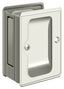 Deltana SDPA325U14 Heavy Duty Pocket Lock; Adjustable; 3-1/4" x 2 1/4" Passage; Bright Nickel Finish