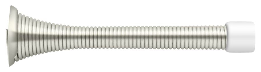Deltana SDS375U14 3-3/4" Baseboard Door Bumper; Heavy Duty; Steel; Bright Nickel Finish Main image