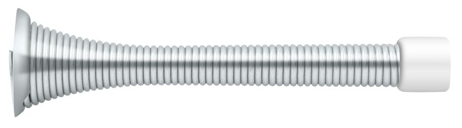 Deltana SDS375U26 3-3/4" Baseboard Door Bumper; Heavy Duty; Steel; Bright Chrome Finish Main image