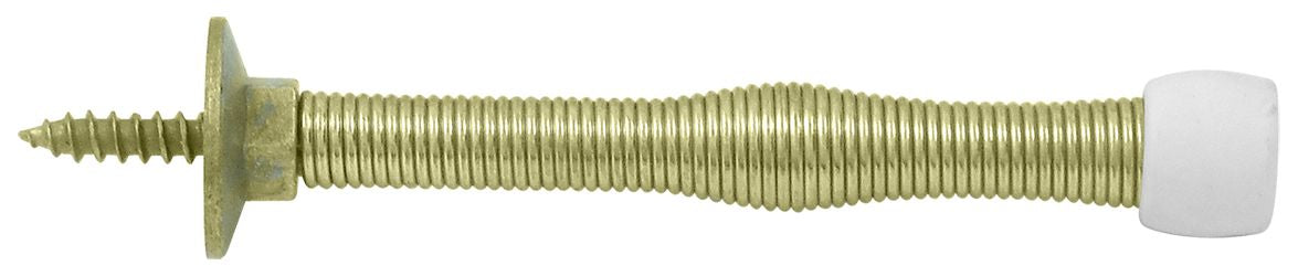 Deltana SDS3U3 3" Baseboard Door Bumper; Steel; Bright Brass Finish Main image