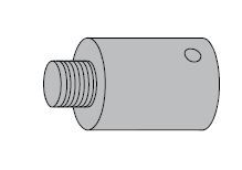 LCN SEM7810E100AL 1" Magnet Extension 689 Aluminum Finish Main image