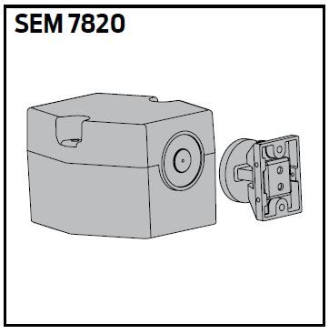 LCN SEM7820AL Low Profile Single Side Floor Mount Hold Open Magnet 689 Aluminum Finish Main image