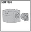 LCN SEM7820AL Low Profile Single Side Floor Mount Hold Open Magnet 689 Aluminum Finish
