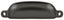Deltana SHP29U10B Exposed Shell Pull 4"; Oil Rubbed Bronze Finish