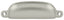Deltana SHP29U15 Exposed Shell Pull 4"; Satin Nickel Finish