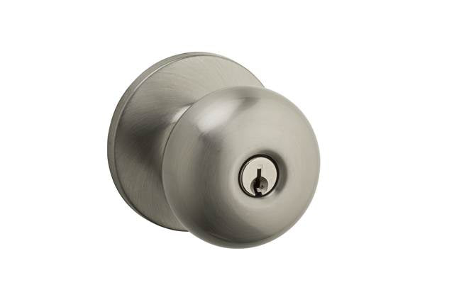 Safelock SK5000AS-15 Athens Knob Entry Lock with 4AL Latch and RCS Strike Satin Nickel Finish Main image