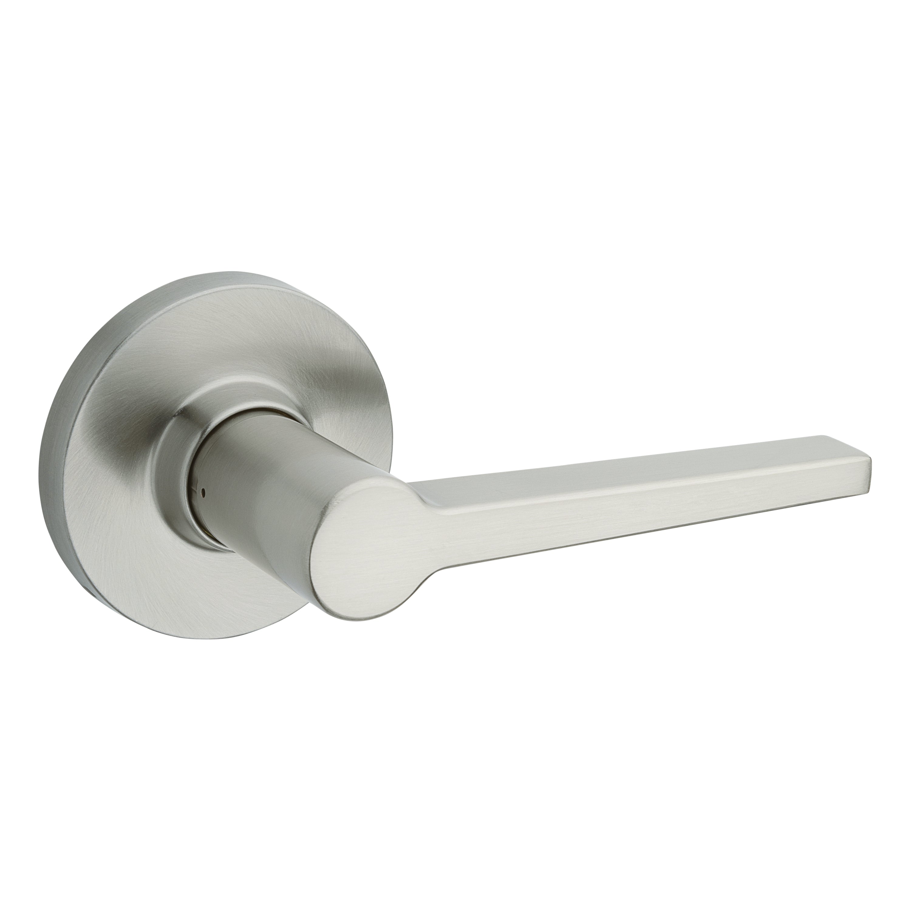 Safelock SL1000DALRDT-15 Daylon Lever with Round Rose Passage Lock with RCAL Latch and RCS Strike Satin Nickel Finish Main image