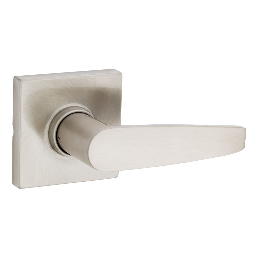 Safelock SL1000WISQT-15 Winston Lever Square Rose Passage Lock with RCAL Latch and RCS Strike Satin Nickel Finish Main image