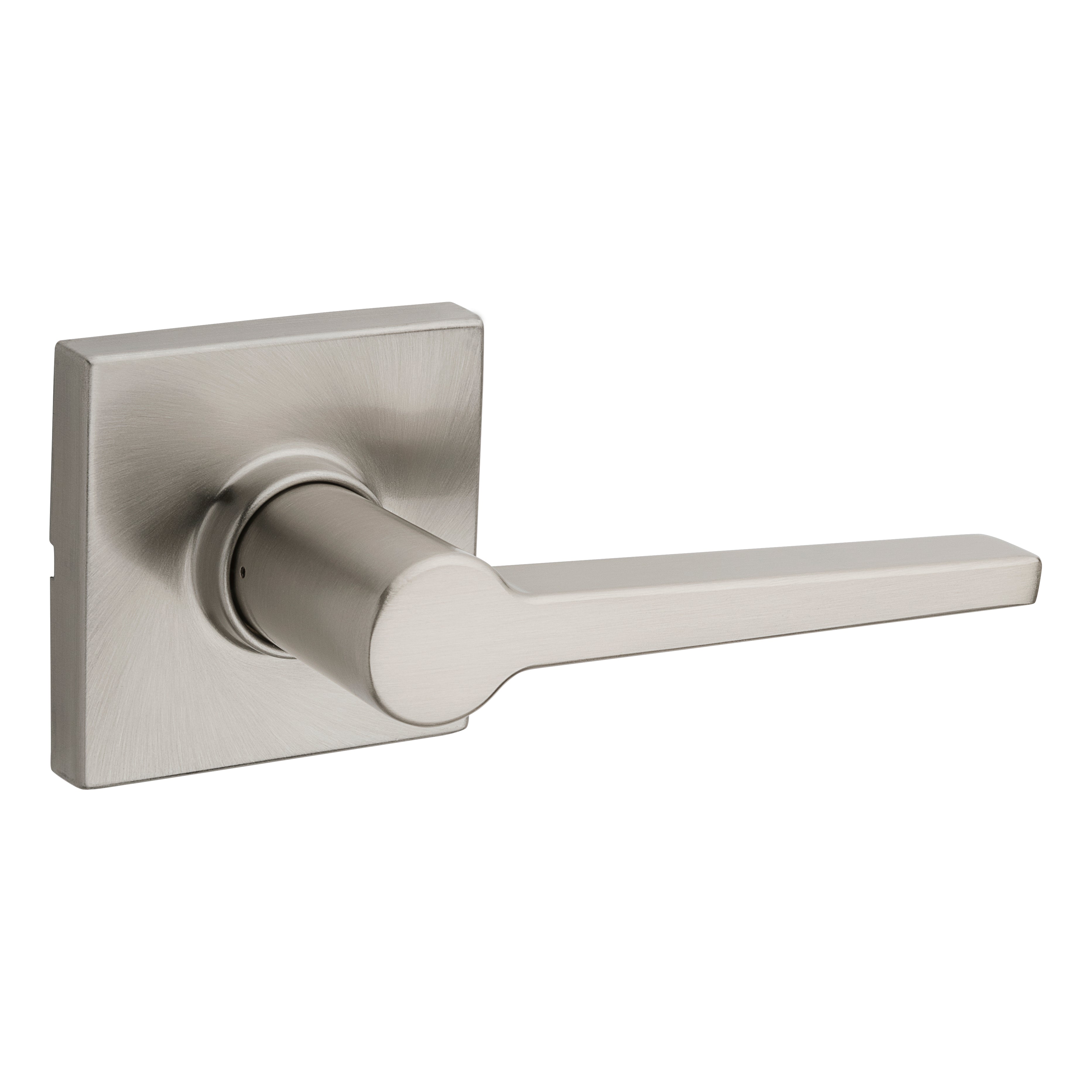 Safelock SL1002DALSQT-15 UL Rated Daylon Lever with Square Rose Passage Lock with RCAL Latch and RCS Strike Satin Nickel Finish Main image
