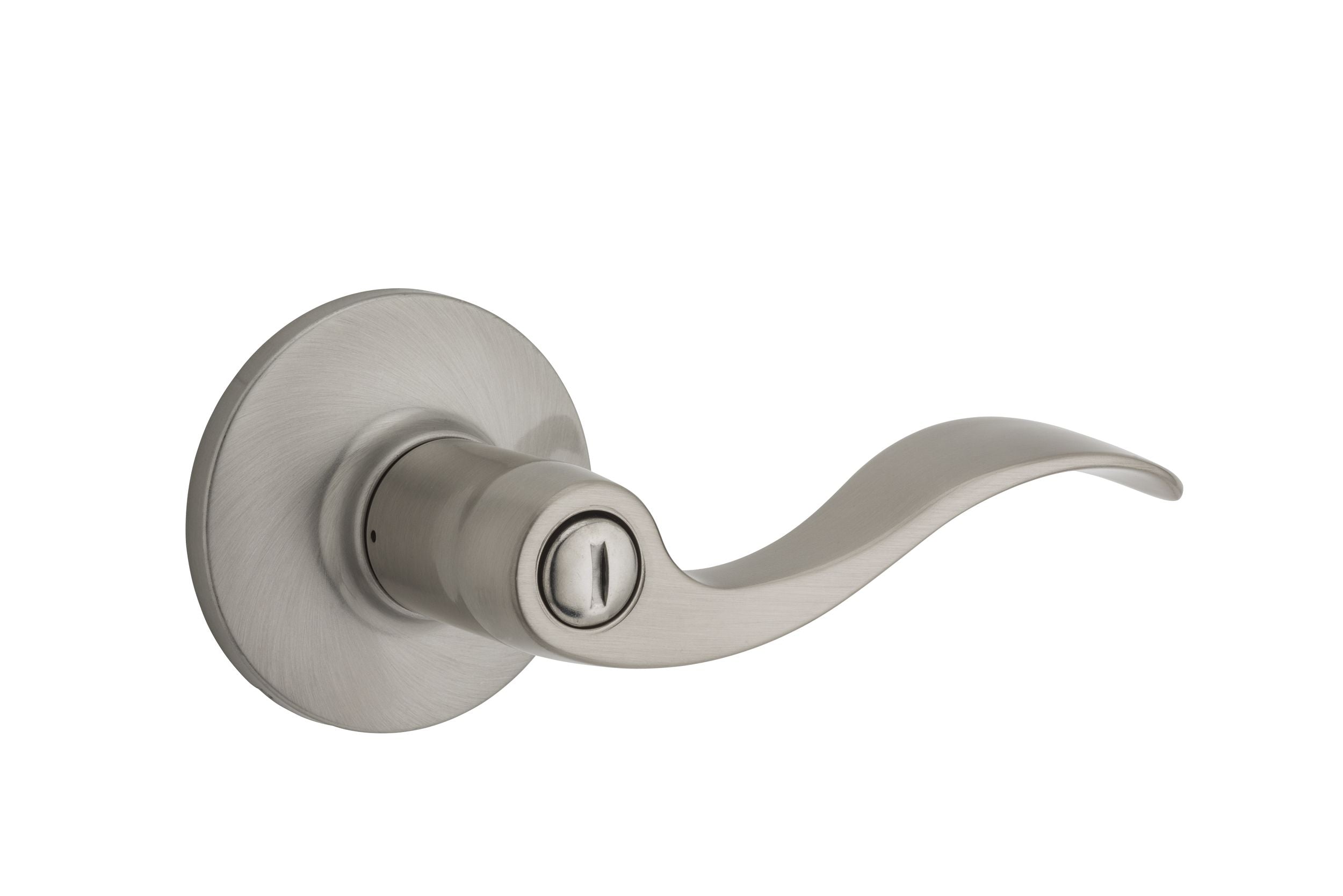 Safelock SL3000LY-15 Layton Lever Privacy Lock with RCAL Latch and RCS Strike Satin Nickel Finish Main image