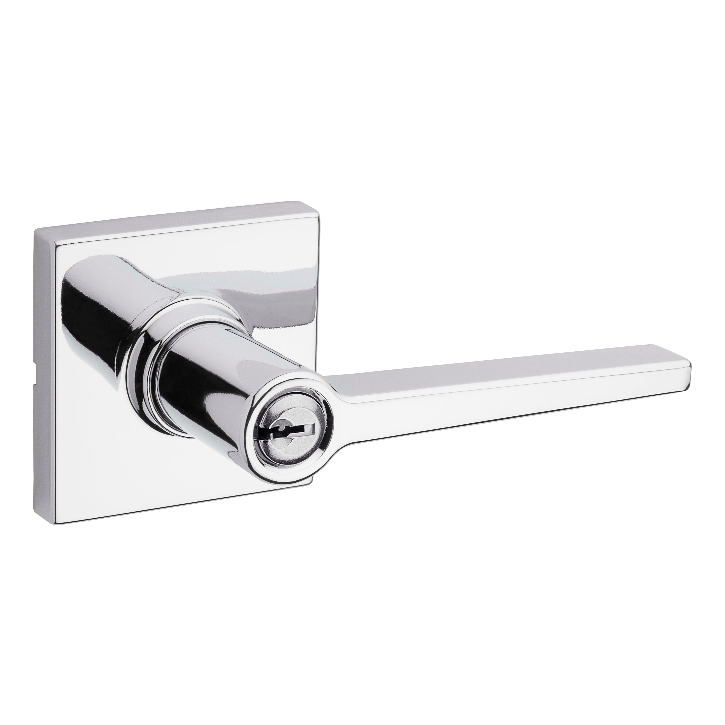 Safelock SL6500DALSQT-26 Daylon Lever with Square Rose Storeroom Lock with 4AL Latch and RCS Strike Bright Chrome Finish Main image
