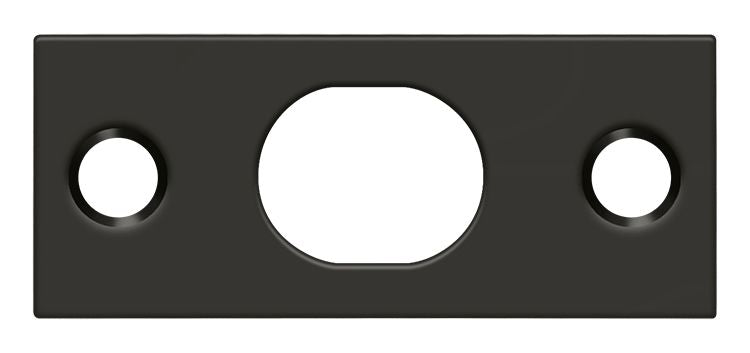 Deltana SP12EFB10B Strike Plate For Extension Flush Bolt; Oil Rubbed Bronze Finish Main image