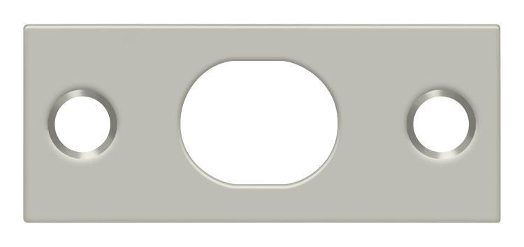 Deltana SP12EFB15 Strike Plate For Extension Flush Bolt; Satin Nickel Finish Main image