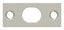 Deltana SP12EFB15 Strike Plate For Extension Flush Bolt; Satin Nickel Finish