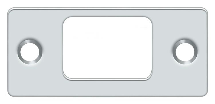 Deltana SP2753U26 Strike Plate; Deadbolt; 2-3/4" x 1-1/4"; Bright Chrome Finish Main image