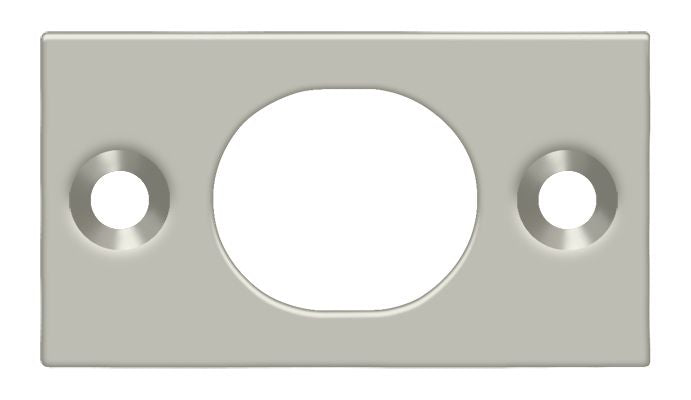 Deltana SP6FBU15 Strike Plate For 6" Flush Bolt; Satin Nickel Finish Main image