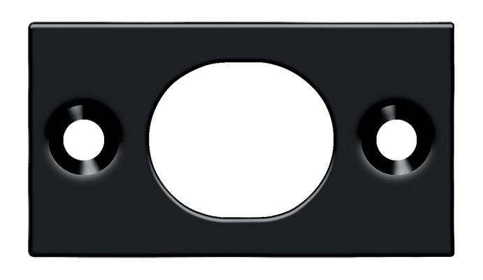 Deltana SP6FBU19 Strike Plate For 6" Flush Bolt; Black Finish