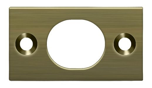 Deltana SP6FBU5 Strike Plate For 6" Flush Bolt; Antique Brass Finish Main image