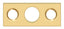 Deltana SP7FBR003 Strike Plate For 7" Flush Bolt; Lifetime Brass Finish
